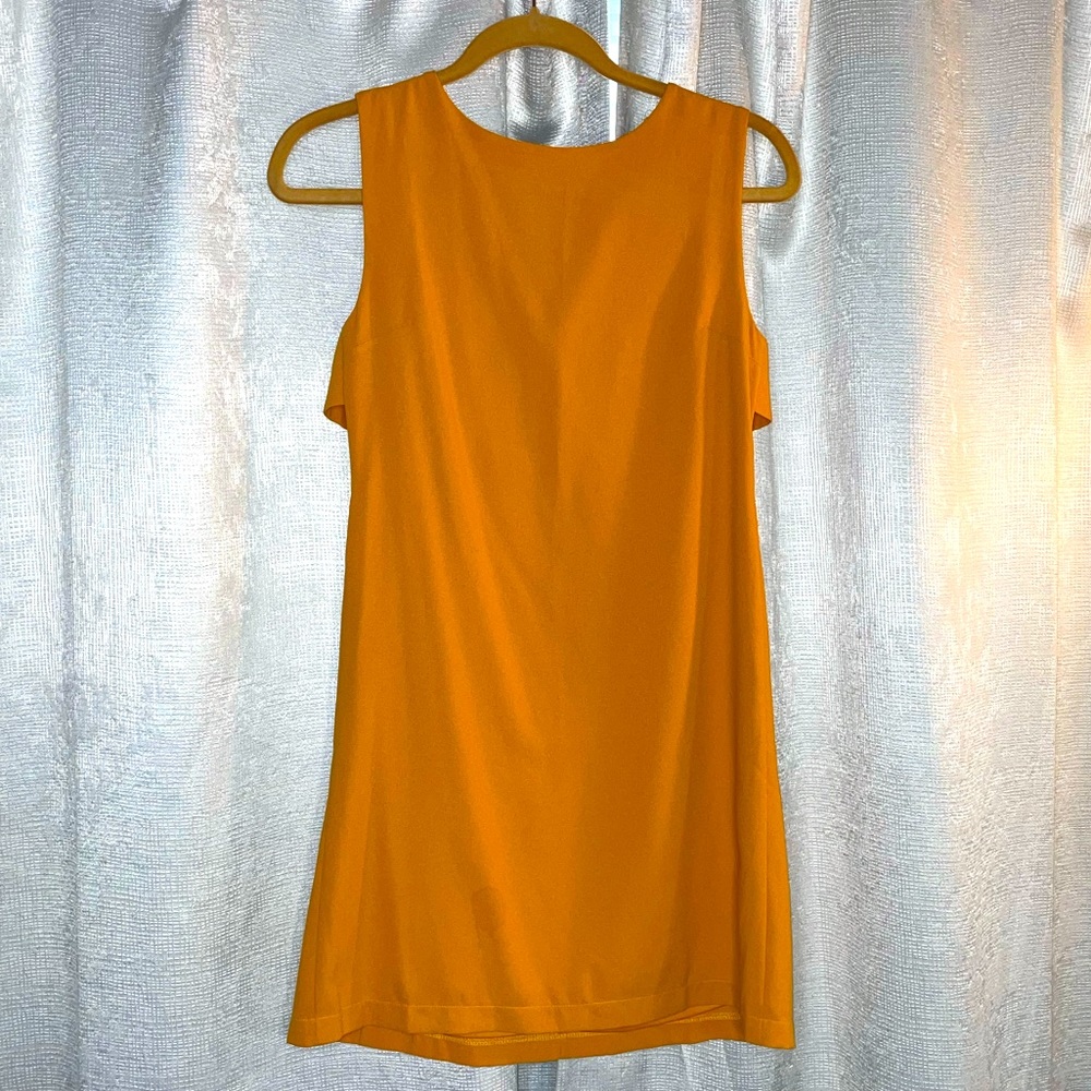 Mustard Shift Dress with Side cutouts- Size Sm